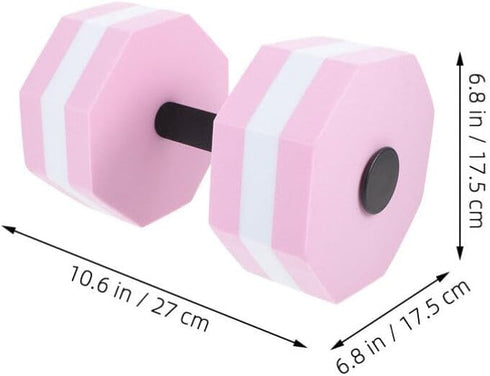 Water Exercise Dumbbells, Aquatic Exercise Dumbbell Pair, Foam Pool Weights for Water Fitness