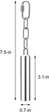 Stainless Steel Bell Toy for Bird Cage - Hanging Bite Toy for Parrot, Parakeet, Budgie, Cockatiel (2 PCS-S)