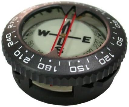 80M 25 Scuba Choice Diving Compass Module - Glow in the Dark, Aluminum, Max Depth, Portable, Tilt, Compact & Durable