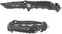 Smith & Wesson Border Guard SWBG10S Folding Knife, 8.3in High Carbon S.S. with 3.5in Serrated Tanto Blade, Aluminum