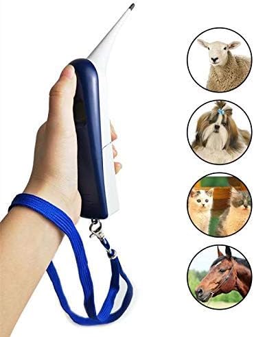 Pet Thermometer for Dogs, Fast Digital Veterinary Thermometer, C/F Switchable, Blue