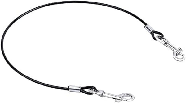 Mogoko Pet Dog Car Seat Belt Restraint - Coated Stainless Steel Chew Proof Vehicle Safety Tether Cable