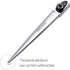 Fenice Peak 7.5'' Dog Straight Scissors - Professional Pet Grooming Shears, 440C Stainless Steel, Black Non-Slip Handle