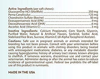 Healthy Breeds Dachshund Z-Flex Minis Hip and Joint Support Soft Chews, 60 Count