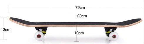 Wilver Complete Skateboards, 31 inches for Beginners, Teens, Girls, Boys, Kids, Adults, Maple Wood