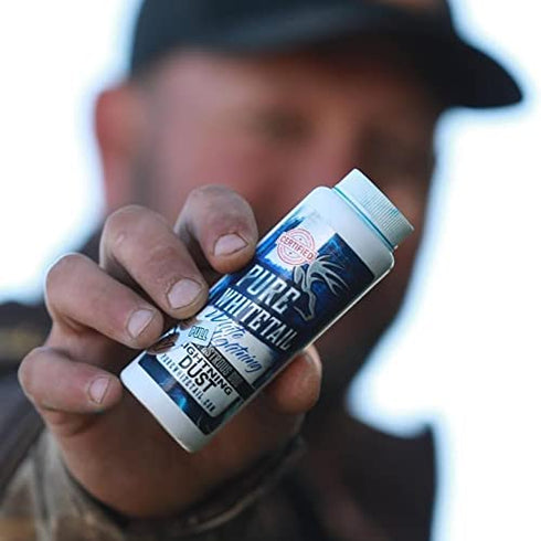 4 oz Pure Whitetail White Lightning Power Dust Peak Estrous | Doe Scent Mock Scrape Scent | Estrous Scent from One Doe