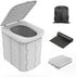 Hapoon Portable Camping Toilet for Adults XL Portable Folding Toilet with Lid,Travel