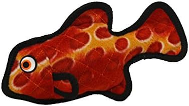 World's Tuffest Soft Dog Toy, Ocean Fish, TUFFY - Squeakers, Durable, Machine Washable & Floats