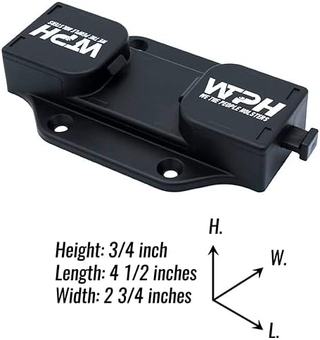 We The People Holsters IWB Car Gun Mount - Universal Flat Mounting Holster for Concealed Carry, Quick Release