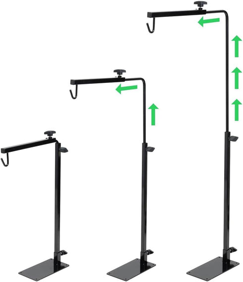 25-37inch EatingBiting Amphibian Reptile Lampshade Lamp Holder Adjustable Extendable Metal Floor Lamp Holder Portable