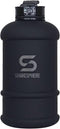 SHAKESPHERE Sports Water Bottle, 1.3L Wide Mouth Leakproof BPA-Free Gym Bottle for Daily Hydration, Matte Black