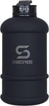 SHAKESPHERE Sports Water Bottle, 1.3L Wide Mouth Leakproof BPA-Free Gym Bottle for Daily Hydration, Matte Black