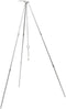 Sutekus Camping Tripod: Portable Campfire Cooking Dutch Oven Tripod and Lantern Hanger in Silver