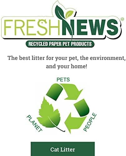 Fresh News Recycled Paper Original Pellet Cat Litter, 12 Pound