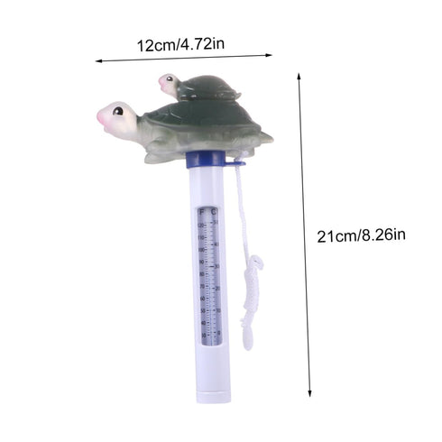 Swimming 0-50c, Operitacx Floating Animal-Shaped Pool Thermometer for Pools and Bathtubs, Waterproof Cartoon Reptile