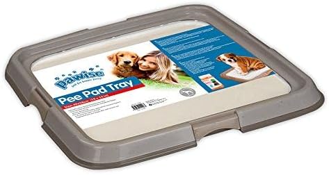 PAWISE Dog Training Pee Pad Holder Tray, Large Indoor Puppy Potty Floor Tray, 24''X24'