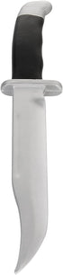 LarpGears Halloween Foam Rubber Training Fake Knife, 13.5 inches Safe Practice Knives for Martial Arts Props, Silver