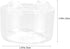 VOSAREA Acrylic Aquarium Feeder Bowl with Suction Cup Red Worm Fish Feeder Container Multi-Function Fish Food Holder