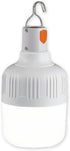 PLMOKJD LED Camping Light, 800 lumens, Powered by Rechargeable Batteries, White Portable Pendant