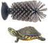 Turtle Brush with Suction Cup for Tank Scratches - Back Scrub and