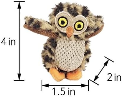3 Pack Owl Dog Toys for Small Dogs, Plush Dog Toys with Squeaker, Toy for Small Dogs, Owl in Tree Dog Toy