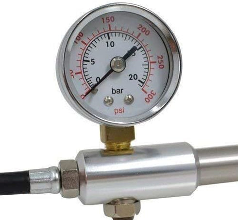 GIYO GS-01 Bike Fork Shock Micro Adjust Button Pump with Gauge, Max 300 psi, ST1410