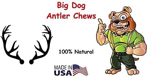 One Pound Pack of Sun-Aged Deer and Elk Antler Dog Bone Chews - Natural Healthy Long-Lasting Treat