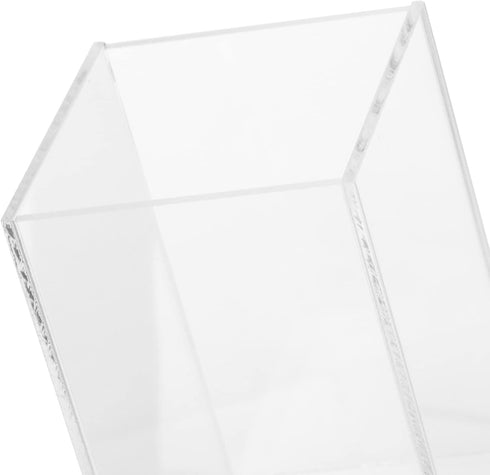 Ipetboom Transparent Small Betta Fish Tank Aquarium, Desktop Fish Bowl Accessories for Turtle, Reptile, Shrimp, Moss