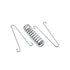 Tent Spring Buckle Swing Tension Spring for Outdoor Camping Dog Training, High-Strength Steel Rope
