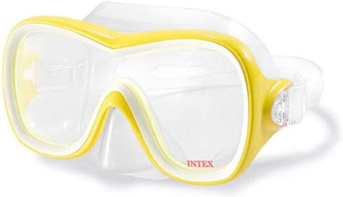 Intex Wave Rider Hypoallergenic Latex Free Mask & Easy Flow Snorkel Set (2 Pack)