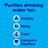 Potable Aqua Water Purification Tablets, Effective Portable Solution for Camping, Hiking, Emergencies, Two 50ct Bottles