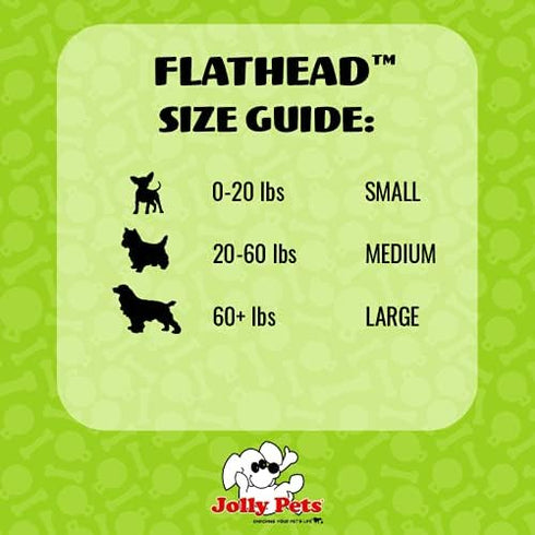 Jolly Pets Flathead Tug/Squeak Dog Toy, Duck, Small (FHD5)