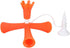 Tripod Golfball Tee, Height Adjustable Golfball Accessories for Practice Training (Orange)