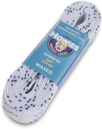 Howies Hockey Waxed Skate Laces 108" White (Senior 8-10)