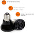 50W Mini Reptile Heat Lamp Bulb (2 Pack) E26/E27 Base, AC110-120V, Infrared Ceramic Heat Emitter for Reptiles