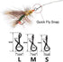 Greatfishing Fly Fishing Snaps, Stainless Steel Quick Change, Fast Easy Fly Hook Snap