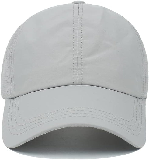 Womens Criss Cross Ponytail Hat, Quick Drying Baseball Cap with UV Protection