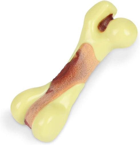 Tikaton Dog Chew Toys for Aggressive Chewers, Durable Peanut Butter Flavor Teething Chew Toys for Large/Medium/Small