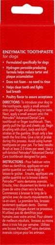 2.5oz Petrodex Toothpaste for Dogs and Puppies, Cleans Teeth and Fights Bad Breath, Reduces Plaque and Tartar