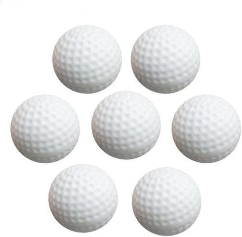 Xwejek 12Pcs,42mm White Hollow Practice Golf Balls Plastic Plastic Golf Training Balls Airflow Limited Flight Golf