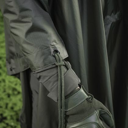 M-Tac Tactical Rain Poncho - Army Military Waterproof Ripstop Camping Hiking Outdoor Hunting Rain Ponchos