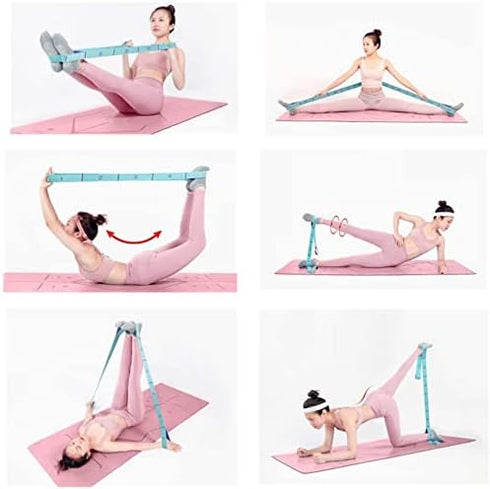 Stretch Straps - Elastic Stretching Strap with 11 Adjustable Loops - Fitness Leg Stretch Band for Physical Therapy,