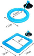 2pc Fish Feeding Ring - Floating Tropical Fish Food Ring with Suction Cup for Aquarium Food Tray Feeder Accessories