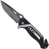 Smith & Wesson SW608BLS 8.5in Folding Knife with 3.4in Serrated Drop Point Blade and Aluminum Handle for Tactical EDC