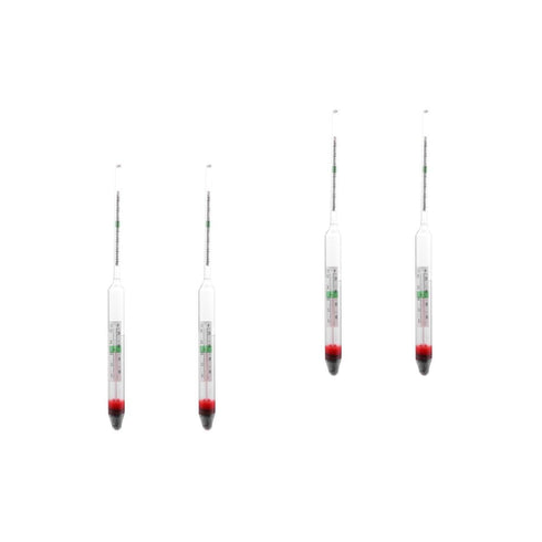 balacoo 4 pcs Aquarium Glass Hydrometer with Thermometer, Float Hydrometer for Fish Tank
