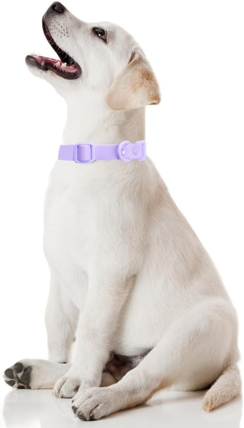 FEimaX Waterproof Dog Collar, Adjustable Stinkproof Soft Comfortable Collars for Large Medium Small Dogs, Easy to Clean