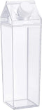 FveBzem Milk Carton Water Bottle 33oz (1000mL) Plastic Square Milk Bottles No BPA