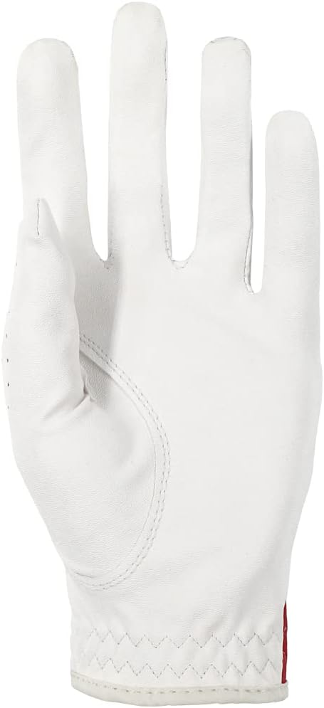 Golf Gloves Left Hand with Ball Marker, Men Women USA Flag Synthetic Leather Adjustable Strap