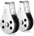 Lixada 2PCS Stainless Steel Pulley Blocks for Kayak Canoe Boat Anchor Trolley Kit
