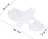 Zerodis 40 Pcs Aquarium Separation Clip, PVC Fish Tank Suction Cup Separating Board Divider Support Clip with 80 Suction Cup Fish Tank Isolation Divider (White)